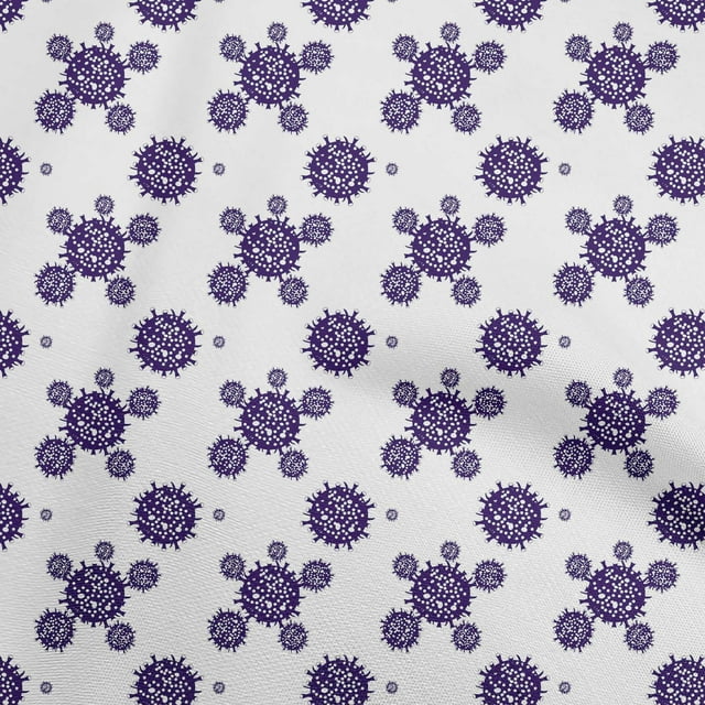 oneOone Silk Tabby Violet Fabric Medical Sewing Material Print Fabric By The Yard 42 Inch Wide
