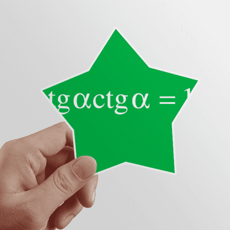 Mathematical Formula Representation Computation Multiplication Star Sticker Paster Vinyl Car Tags Decoration Decal