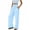 Light Blue, variant on Qiopertar Women's High Waist Casual Pants with Pockets Plaid Checkered Trousers Elastic Waistband Comfy Relaxed Fit Loose Lounge Bottoms, Orange XL