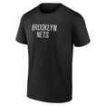 thumbnail image 2 of Men's Black Brooklyn Nets #1 Dad Jersey T-Shirt, 2 of 3