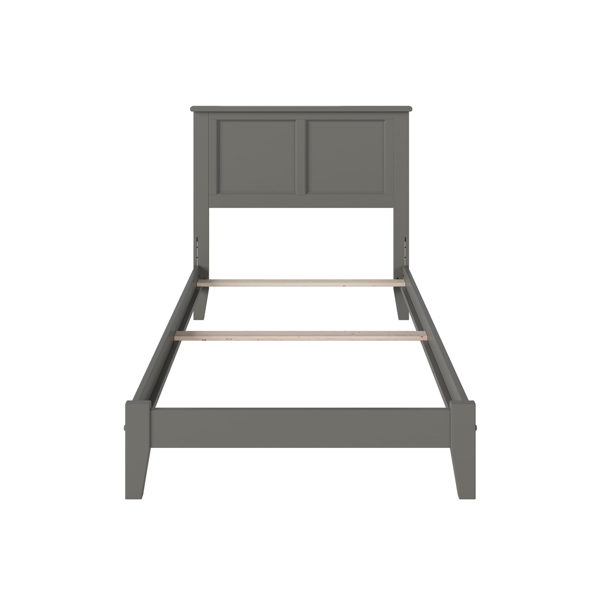 AFI Madison Twin Solid Wood Foundation Bed, Grey