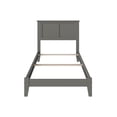 thumbnail image 4 of Madison Twin XL Solid Wood Foundation Bed in Grey, 4 of 6
