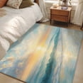 thumbnail image 4 of Beach Sunrise 3x5 Area Rugs for Living Room, Ocean Sky Sea Water Wave Non Slip Floor Mat Washable Low-Profile Indoor Carpet for Bedroom, Dining Room, Bathroom, 4 of 9