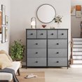 thumbnail image 2 of REAHOME 10 Drawer Steel Frame Bedroom Storage Organizer Dresser, Light Grey, 2 of 8