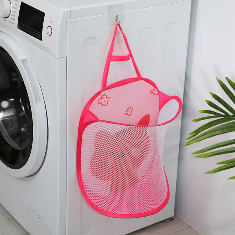 1pc White Laundry Washing Machine Mesh Bag For Shoes And Clothes Drying,  Convenient Storage Bag For Daily Use