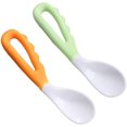 thumbnail image 1 of Cuchara de seguridad para bebé autoalimentada para bebés, cuchara de doblado, cuchara de doblado, juego de 2 Feliz Sencillez, 1 of 5