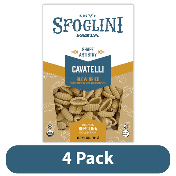 Sfoglini Organic Cavatelli Pasta, 4-Pack, 16 oz Boxes