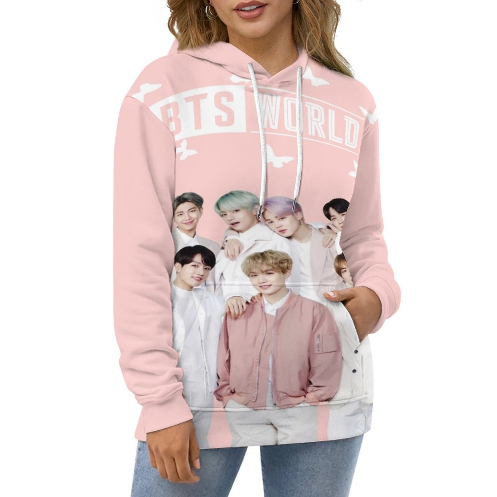 Adults K-Pop BTS Hoodie Casual Pullover Hooded Novelty Graphic Hoodie  Sweatshirt with Big Pocket - Walmart.com