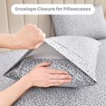 thumbnail image 4 of Floral Queen Sheets Soft Breathable Microfiber Vintage Printed Bed Sheet Set Deep Pocket Fitted Sheet Included Flower Pattern, 4 of 6