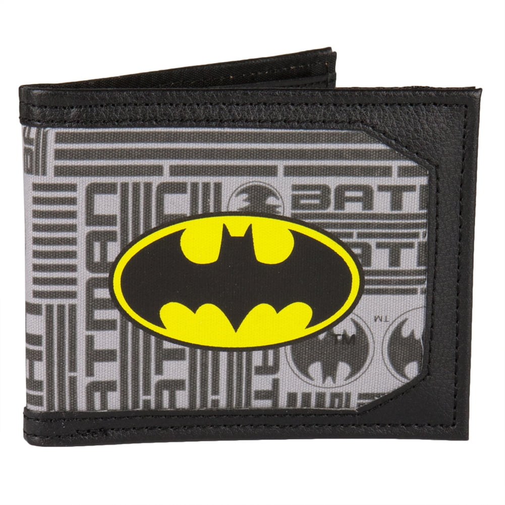 Batman Logo All Over Print Hand Purse Trifold Clutch Wallet 