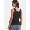 thumbnail image 3 of Women’s Summer V-Neck Tank Top - Lightweight Breathable, Loose Fit, Solid Color, 3 of 6