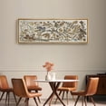 thumbnail image 4 of Large Framed Canvas Print Serene Sky and CloudsWall Art Decorative Ready to Hang Painting for Living room Bedroom 60x20 inches Natural Frame, 4 of 7