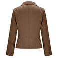 thumbnail image 5 of Fengactive Women's Cropped Open Front Cardigan Blazer Business Casual Long Sleeve Suit Jacket Short Office Blazer Coat, 5 of 9
