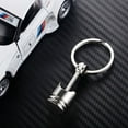 thumbnail image 4 of SHISUYAN Engine Piston Keyring Metal Car Keychain Purse Bag Pendant Creative Gift Party Favor (Silver), 4 of 8