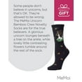 thumbnail image 7 of MeMoi Unicorn Bamboo Blend Crew Socks - Womens - Female, 9-11, Black, 7 of 7