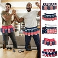 thumbnail image 3 of Bouanq 4th of July Decorations Themed Beverage Holder Beer Belt Independence Day Themed Drink Holder Beer Belt Creative Picnic Party Belt Soda Can Holster Belt for Men Women Outdoor Activities, 3 of 7