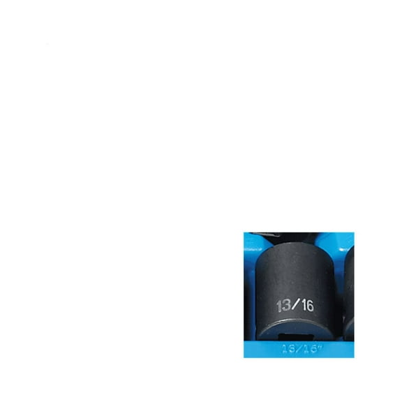 Grey Pneumatic 1/2" Drive x 13/16" Standard - 12 Point Socket