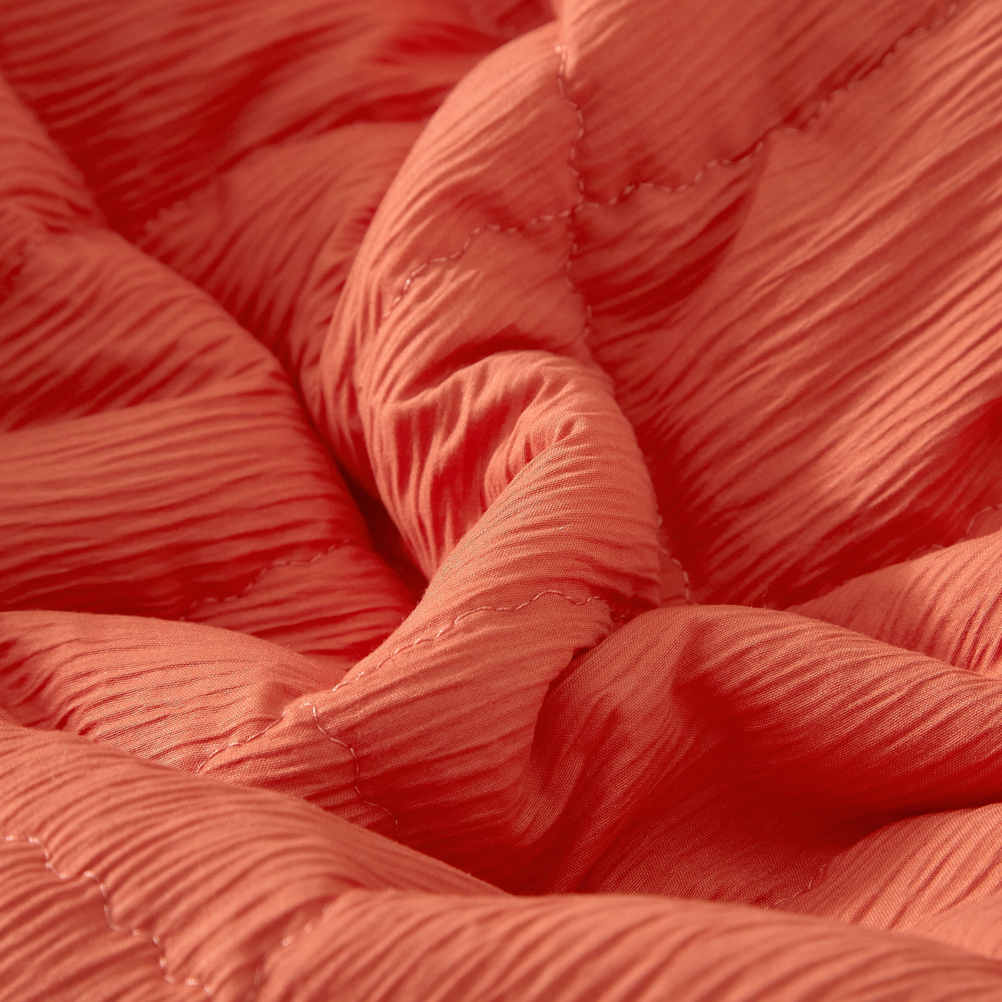 Mainstays by Becky G. & Alejandra Mandarin Orange Cloud Quilt, Full/Queen