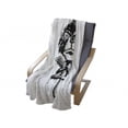 thumbnail image 3 of Gorilla Soft Flannel Fleece Blanket, Illustration of a Creative Angelic Monkey with Wings Furry Grumpy Creature, Cozy Plush for Indoor and Outdoor Use, 60" x 80", Charcoal Grey White, by Ambesonne, 3 of 5