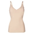 thumbnail image 1 of SKINY Camisa de espagueti para mujeres - Top, cuello en V, almohadillas, Micro Lovers, microfibra Beige 2XL (2X-Large), 1 of 5