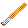thumbnail image 2 of Nail Art Brushes, Gel Nail Pen, 3pcs UV Gel Acrylic Nail Art Detailing Pen Brushes Set, Soft Thin Brushes for Painting Flowers and Dotting, Reusable Nail Art Tool Set for Home Use, 2 of 8