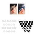 thumbnail image 1 of 20 Pares de Soportes Deportivos para Anteojos, Retenedor , Soporte Antideslizante de Silicona para , Mujeres, Hombres, Negro + Bla shamjiam Puntas de gancho para la oreja de anteojos, 1 of 6