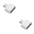 thumbnail image 3 of Seitruly OTG Adapter USB Phone Tablet Data Connector Card Converter Reader Smartphone Sharing Portable Office Audio Replacement Blanco 2piezas, 3 of 5
