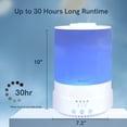 thumbnail image 5 of BlueHills 2500 ml Essential Oil Diffuser Humidifier Extra Large Capacity - White -F001, 5 of 11