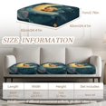 thumbnail image 6 of TSOVTHRID Couch Cushion Covers, Stretch Sofa Couch Seat Slipcover for Dogs Washable Non-Slip Cushion Covers with Elastic Straps, Easy Install, Cute Highland Cattle Moon Star Print, 24x24 Inch, 6 of 7