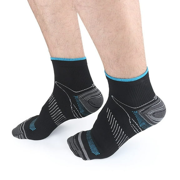 WHAMVOX 1 Pair Men Socks Anti-Varicose Pressure Flight Socks Fasciitis Breathable Sweat Absorbent Sports Socks Size L ( )