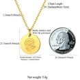 thumbnail image 6 of FindChic Birth Flower Necklaces for Women 14K Gold Plated Stainless Steel Guardian Month Floral Sunflower Pendant Necklace for Her Birthday Christmas Jewelry with Gift Box, 6 of 8
