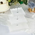 thumbnail image 6 of Balsa Circle White 3 Tiers Plastic 13" Cupcake Holder Square Dessert Stand, 6 of 8