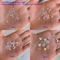 thumbnail image 5 of 100 3mm Adabele Austrian Bicone Crystal Beads Clear AB Alternative For Swarovski Preciosa Crystalized #5301/5328, 5 of 7