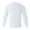 White, variant on Men Long Sleeve Quick Dry Workout T-Shirt Athletic Running Moisture Wicking Crew Neck Plain Classic Polyester Tee