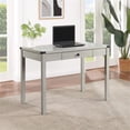thumbnail image 2 of Victor Writing Desk with Drawer in Engineered Wood Champagne Oak Finish, 2 of 11