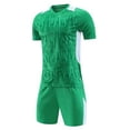 thumbnail image 3 of ITSAME Boys Soccer Uniform Set Short Sleeve Top and Shorts 2-Piece Kids Football Training Outfits Green Size 8, 3 of 8