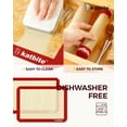 thumbnail image 4 of Katbite Silicone Baking Mat 3PCS 11.6 in x 16.5 in Reusable & Nonstick Bakeware Mats,Red, 4 of 8