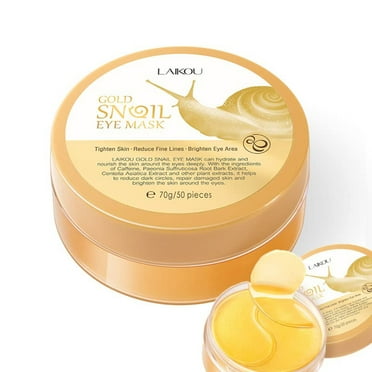 Gold Snail Eye Mask, 50 PCS Under Eye Patches For Puffy Eyes, Eye Collagen Patches Eye Masks for dark Circles and Moisturizing & Reducing Fine Lines, Revitalize and Refresh Your Skin