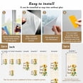 thumbnail image 6 of Live Love Laugh Window Privacy Film Sunflower Butterfly Rustic Watercolor Floral Decorative Glass Window Film UV Blocking Static Cling Non-Adhesive Sticker Covering for Home Door 35.4x78.7 inches, 6 of 7