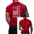 thumbnail image 2 of Trgacdwlo Fourth of July Men's Shirts Flag Print 1776-2026 USA 250th Anniversary T Shirt Independence Day Mens Short Sleeve Tshirts Red L, 2 of 4