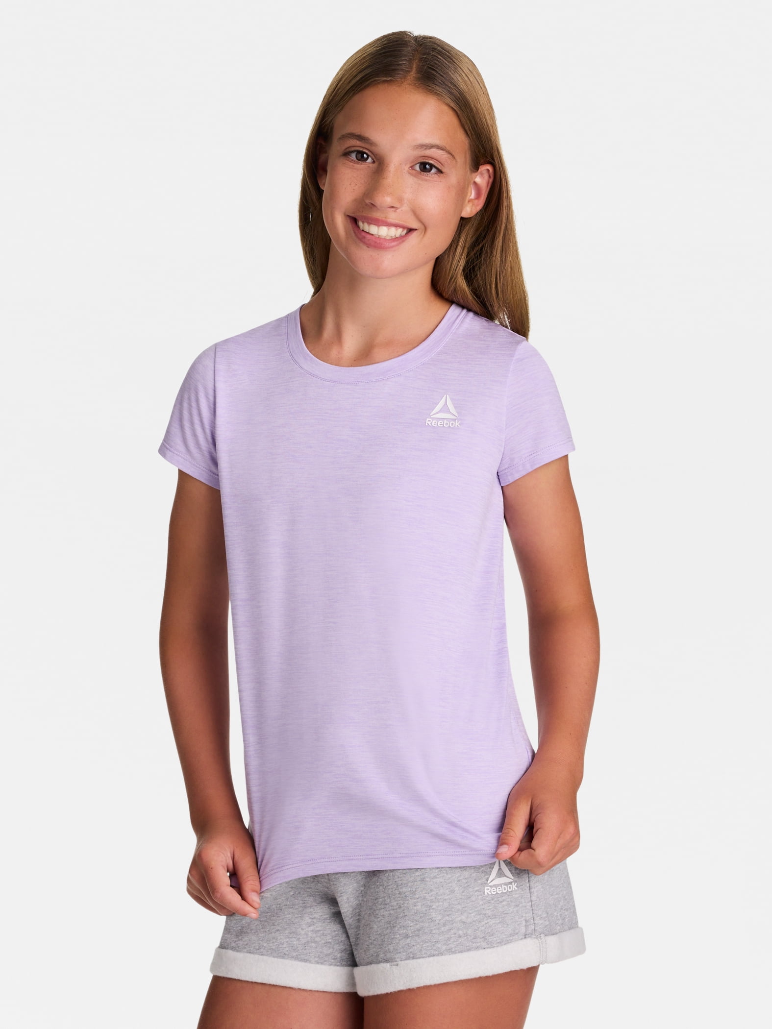 Reebok Girl's Legacy Short Sleeve Performance T-Shirt, Sizes 4-18