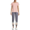 thumbnail image 3 of Time & Tru Women's Slub Crew T-Shirt, 3 of 5