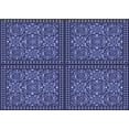 thumbnail image 1 of Ahgly Company Indoor Rectangle Patterned Cornflower Blue Area Rugs, 5' x 7', 1 of 6