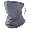 thumbnail image 2 of QATAINLAV Fleece Winter Neck Gaiter Windproof Bandana Adjustable Face Covering Scarf for Men and Women Gray, 2 of 5
