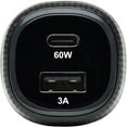 thumbnail image 2 of Tripp Lite USB Car Charger Dual-Port 63W Max Charging USB C USB-A Black, 2 of 5