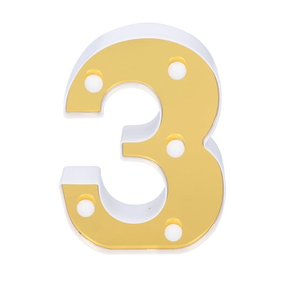 Sign Light, Warm White Plastic Easy To Carry Decorative Light Gold For Special Occasion For Home Decoration