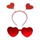 thumbnail image 2 of Conjunto de gafas con diadema y corazón, precioso disfraz de hada Cupido para escenario de cumpleaños. Rojo, 2 of 9