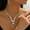 Set 02, variant on Faty-T Heart Silver Jewelry Set Rhinestone Necklace Earrings Bracelet Sets Prom Formal Bridal Wedding Jewelry Sets for Women and Brides