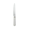 Beautiful 12-piece Forged Kitchen Knife Set in White with Wood Storage ...