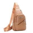 thumbnail image 2 of Cadorn Soft Leather Chest Bag Crossbody Shoulder Bag for Men with Inner Pocket for Work Travel Gym Commute and Outdoor Activities, 2 of 4